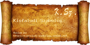 Kisfaludi Szabolcs névjegykártya